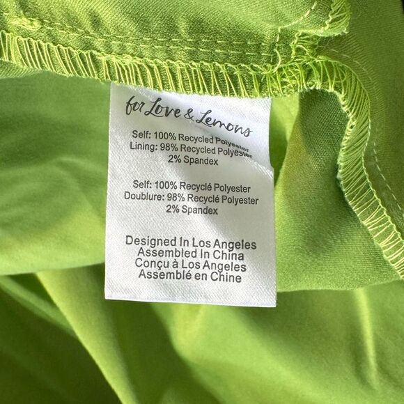 NEW For Love and Lemons Virginia Exaggerated Pleated Cutout Maxi Dress Green Med - Picture 9 of 10